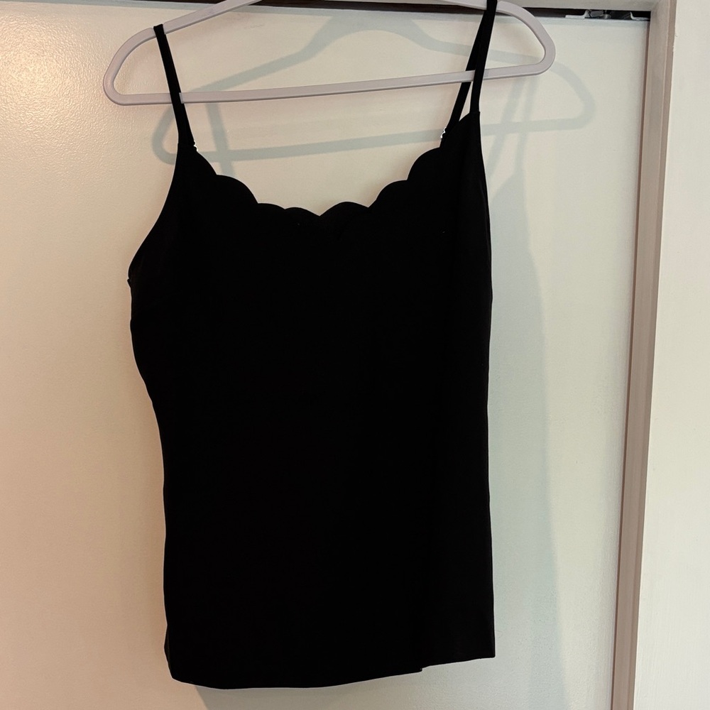 Ted Baker Black Scallop-Trim Camisole